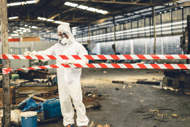 Professional Hoarding Cleanup technician working in Clinton, IL